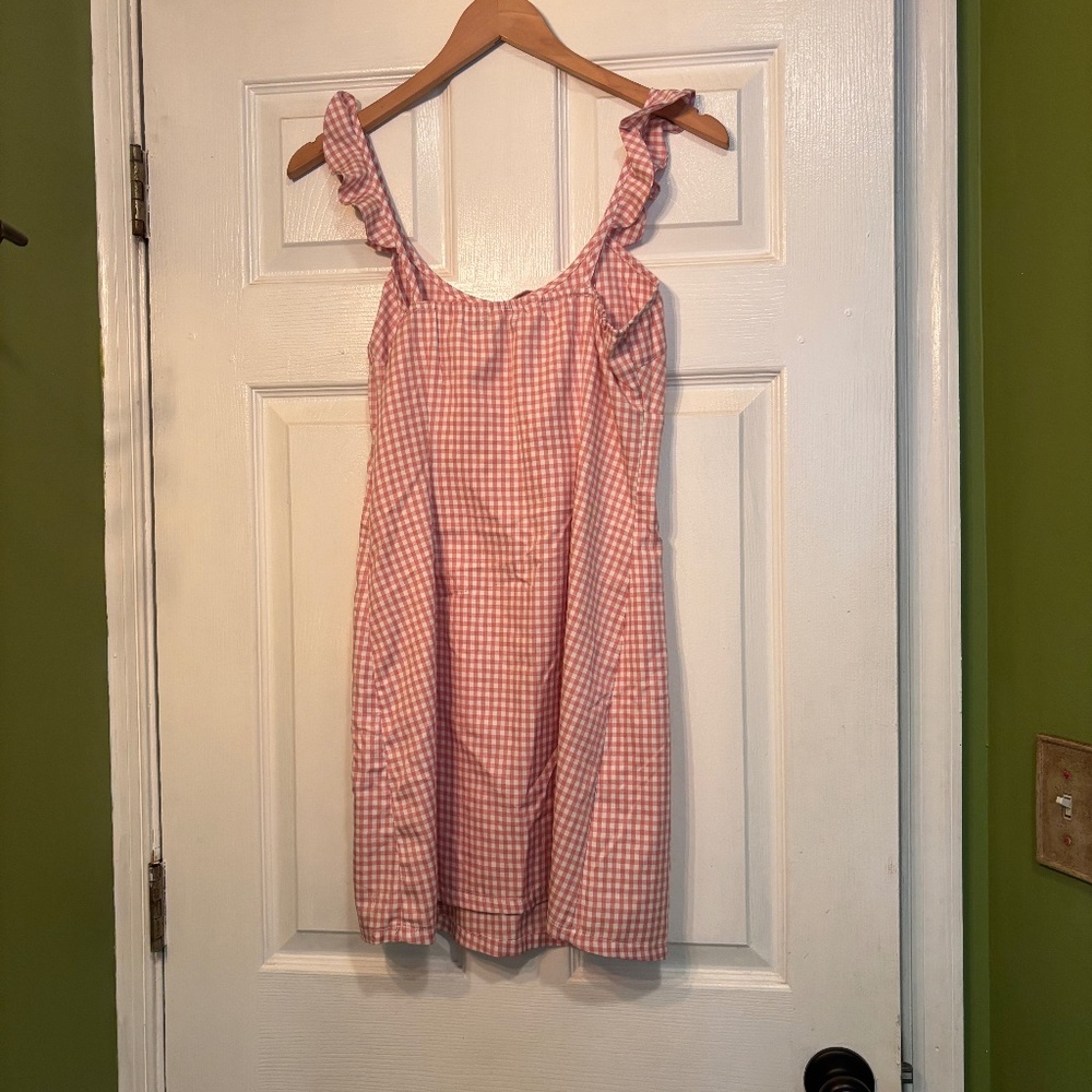 Pink and White Gingham Dress - Picture 4 of 4